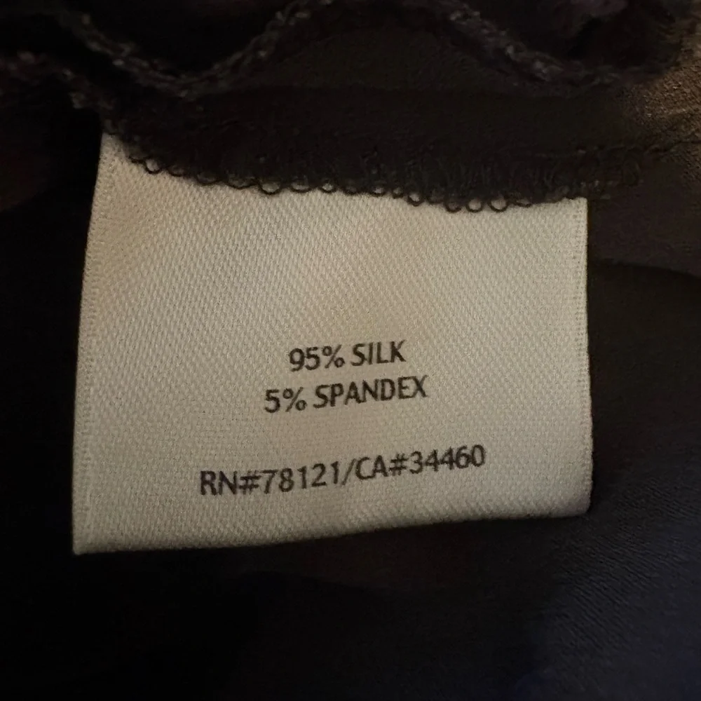 EILEEN FISHER Silk Georgette Crêpe Scoop-Neck Tank - Picture 5 of 5